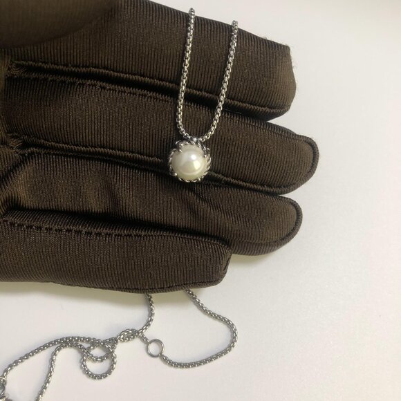 Petite Chatelaine® Necklace in 925 Sterling Silver with Pearl - Picture 7 of 7